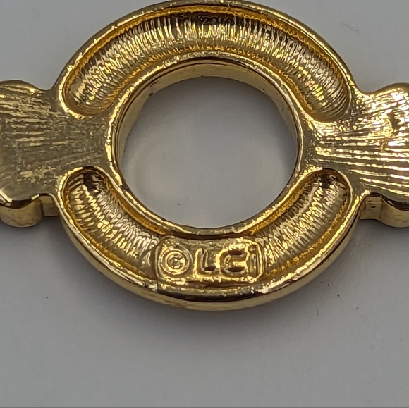 Liz Claiborne International Cuban links Two Tone Cubic Zirconia Bracelet - Picture 6 of 8